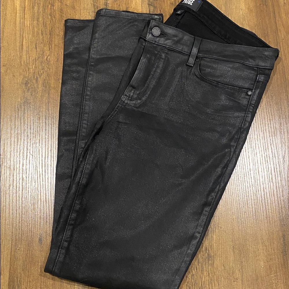 PAIGE Verdugo High Raise Skinny - Leather Feel